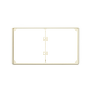 Trim frame for 2 elements ivory Simon 27