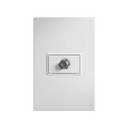 Placa 1 módulo con 1 toma TV coaxial blanco Simon 23