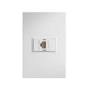 Placa 1 módulo con 1 toma telefónica 4 hilos RJ11 blanco Simon 23