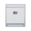 Interruptor monobloco IP55 10AX 250V~ com sistema de ligação rápida de terminais branco Simon Aqua