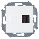 Розетка HDMI v1.4 Тип А белого цвета Simon 15