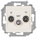 Розетка R-TV+SAT одиночная цвета слоновая кость Simon 15