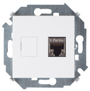 Розетка для передачи данных RJ45 Cat.6A FTP (AMP) белого цвета Simon 15