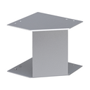 Accessoire d'angle interne pour mini-goulotte en aluminium 65x40mm