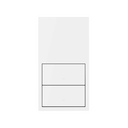 Kit front vertical para 2 elementos con 2 teclas blanco mate Simon 100
