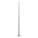Simon CEU functional pole, 12 m high, conical tapering, and post top luminaire fixing