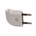 Plug lateral output 10A 250V white Simon