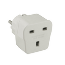 Adaptador de viagem de tomada inglesa para tomada schuko de 16 A 