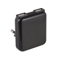 Ficha preta com 2 portas USB de 1 A da Simon Brico