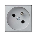 Prise de courant française 16A 250V ~ avec dispositif de sécurité et connexion par borne à vis aluminium Simon K45