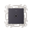 Prise TV connexion à vis graphite Simon 24 Harmonie