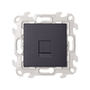 RJ45 connector category 6 UTP with screw connection graphite Simon 24 Harmonie