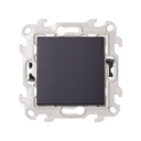 Two-way switch 10AX 250V~ with Push&Go mounting system graphite Simon 24 Harmonie