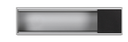 Aluminum profile Ofiblock Compact with 3 elements black Simon K45