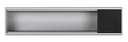 Aluminum profile Ofiblock Compact with 4 elements black Simon K45