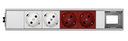 Ofiblock Compact mounted and wired with 2 sockets, 2 UPS sockets, and 1 rear diecut in the last position
