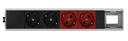 Ofiblock Compact mounted and wired with 2 sockets, 2 UPS sockets, and 1 rear diecut in the last position