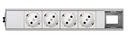 Ofiblock Compact mounted and wired with 4 sockets and 1 rear diecut in the last position