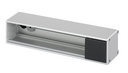 Aluminum profile Ofiblock Line with 4 elements and 4 rear wiring accesses black Simon K45