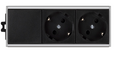 Kit Ofiblock Compact with 2 schuko sockets mounted and wired