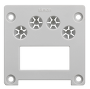Заглушка комбинированная офиблока Compact серого цвета Simon K45