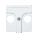 Plate for inductive R/TV sockets white Simon 27 Play