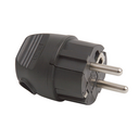 CLAVIJA SALIDA LATERAL 16A 250V NEGRA SIMON