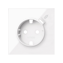 Cover schuko socket with C USB charger gloss white Simon 100