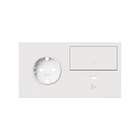 Kit front para 2 elementos base enchufe schuko + tecla + cargador USB C derecha blanco mate Simon 100