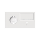 Kit avant pour 2 éléments 1 prise schuko + 1 variateur + chargeur USB C droite blanc mat Simon 100