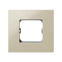 Compact frame for 1 element ivory with frame holder Simon 27 Play