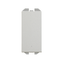Neutral push-button switch 10A 230V~ with slender rocker and fast terminal connection system aluminium Simon 270