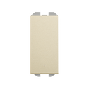 Neutral push-button switch 10A 230V~ with slender rocker and fast terminal connection system champagne Simon 270