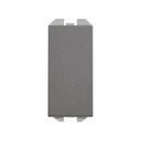 Neutral push-button switch 10A 230V~ with slender rocker and fast terminal connection system titanium Simon 270