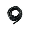 Fita espiral preta para organizar cabos com 2 metros, ø15-60 mm