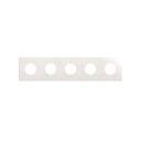 Minimal aesthetic frame for CLEAN Schuko socket outlet for 5 elements white Simon 270