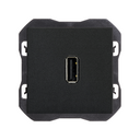 Conector USB 2.0 tipo A negro mate Simon 270