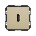 HDMI 2.0 4K connector female-female champagne Simon 270