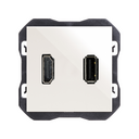 Conector HDMI 2.0 4K + conector USB 2.0 tipo A blanco Simon 270