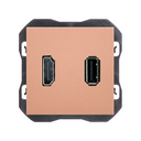 Conector HDMI 2.0 4K + conector USB 2.0 tipo A cobre Simon 270