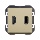 Conector HDMI 2.0 4K + conector USB 2.0 tipo A cava Simon 270