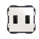 Cargador USB doble 2,1A tipo A blanco Simon 270