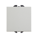 Single-pole push-button switch 10AX 230V~ with fast terminal connection system aluminium Simon 270