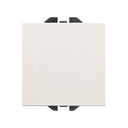 Single-pole push-button switch 10AX 230V~ with fast terminal connection system matt white Simon 270