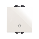 Push-button switch with light symbol 10A 230V~ and fast terminal connection system white Simon 270