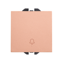 Push-button switch with bell symbol 10A 230V~ and fast terminal connection system copper Simon 270