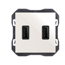 Cargador USB doble 3,1A con smartcharge tipo A blanco Simon 270