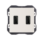Cargador USB doble 3,1A con smartcharge tipo A blanco mate Simon 270