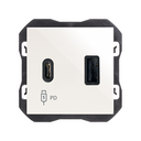 Dual USB Charger A+C 30W Power Delivery white Simon 270