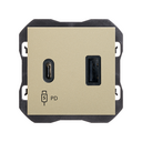 Chargeur USB double A+C 30W Power Delivery champagne Simon 270